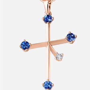 SOUTHERN CROSS TANZANITE AND DIAMOND PENDANT SHIMANKSY
